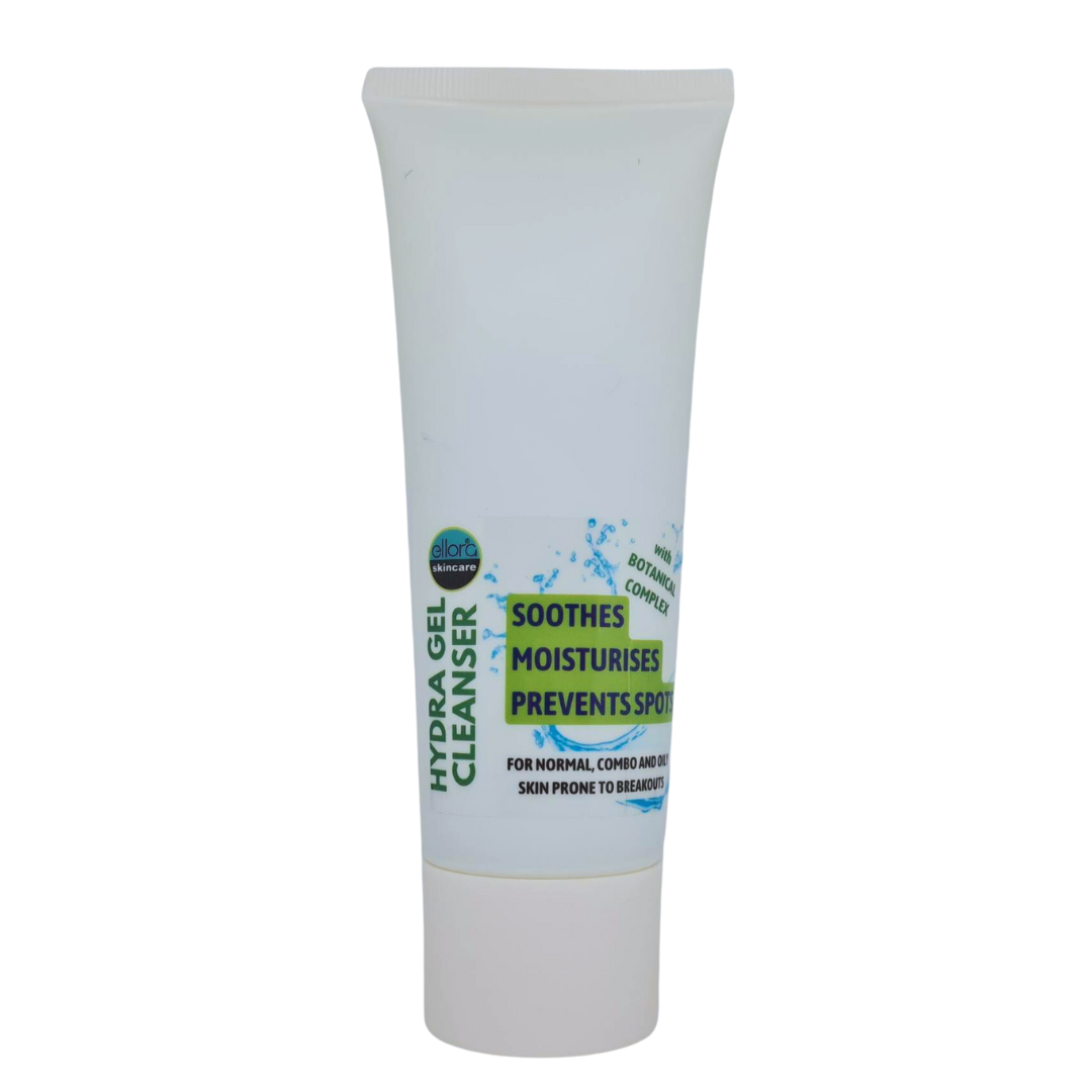 Tube of Hydra Gel Cleanser on a white background